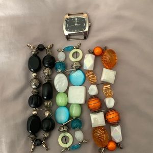 Watch with Beaded Bands
